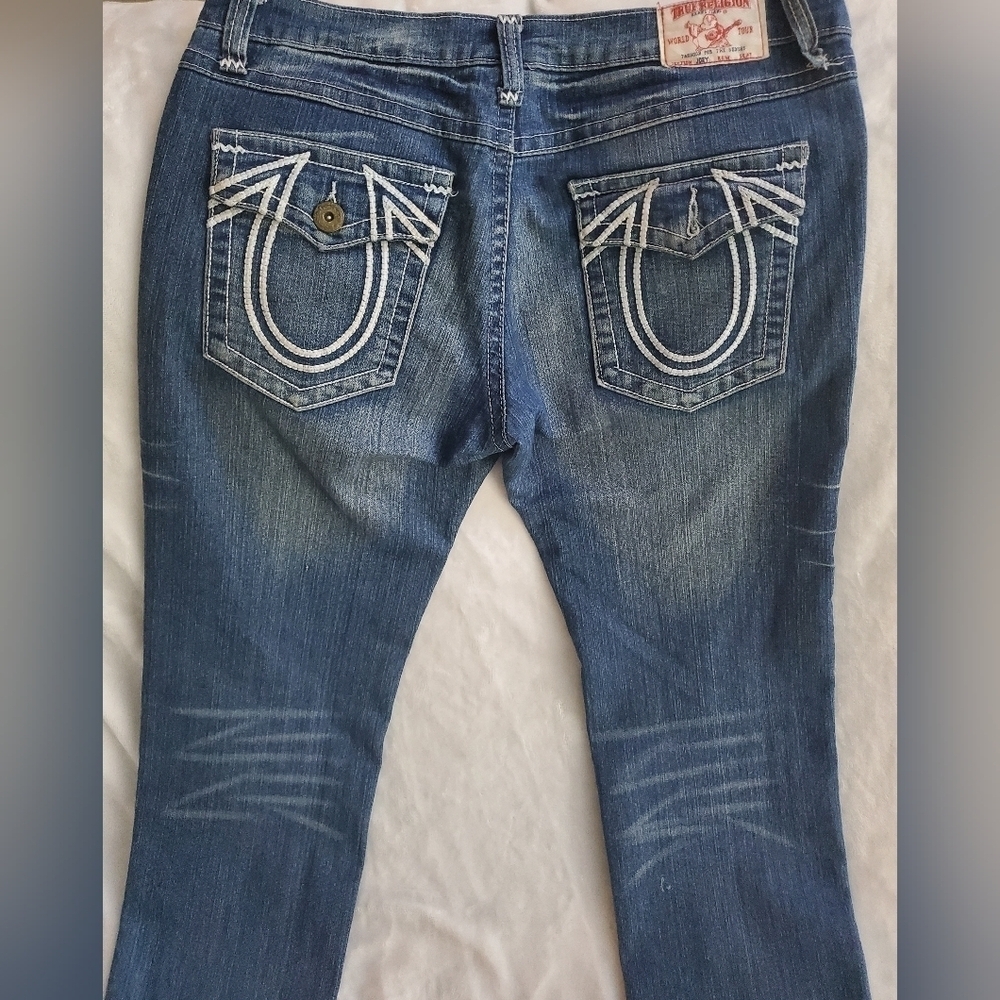 True Religion Joey Jeans women's size 30 white stitching - Picture 8 of 16
